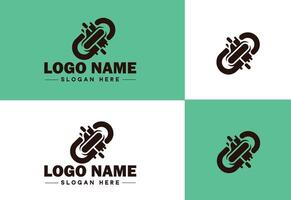 cadeia ícone logotipo vetor arte gráficos para o negócio marca aplicativo ícone cadeia logotipo modelo