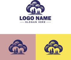 nuvem logotipo ícone vetor arte gráficos para o negócio marca aplicativo ícone céu nuvem logotipo modelo