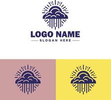 nuvem logotipo ícone vetor arte gráficos para o negócio marca aplicativo ícone céu nuvem logotipo modelo