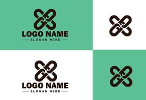 cadeia ícone logotipo vetor arte gráficos para o negócio marca aplicativo ícone cadeia logotipo modelo
