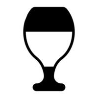 uma único Projeto ícone do beber vidro, suco vetor