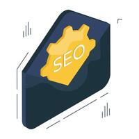 vetor Projeto do seo enviar isolado em branco fundo