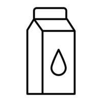 um design de ícone de pacote de leite vetor