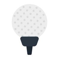 um ícone de design exclusivo de tee de golfe vetor