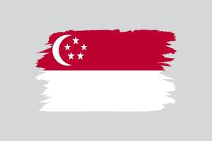 oficial vetor Cingapura bandeira Projeto