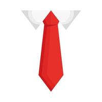 gravata vermelha elegante vetor