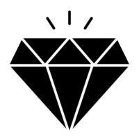 uma brilhando carbono Liga ícone, vetor Projeto do diamante