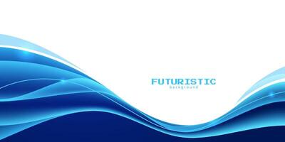 azul futurista fundo com gradiente cor vetor