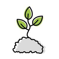 ícone de planta ecológica vetor