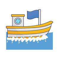 ilustração do barco vetor