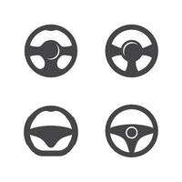 direção roda carro logotipo ícone vetor