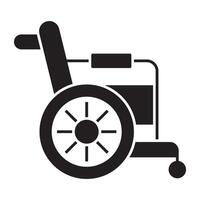 uma único Projeto ícone do cadeira de rodas vetor