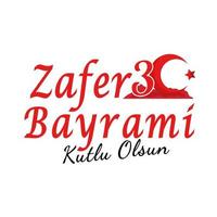 zafer bayrami kutlu olsun vetor