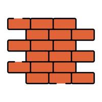 tijolos com espátula, ícone do parede construção vetor