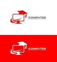 computador Educação logotipo ícone marca logotipo identidade placa símbolo modelo vetor