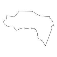 Westmoreland freguesia mapa, administrativo divisão do Jamaica. vetor ilustração.