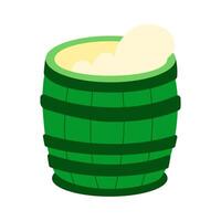 vetor ilustração com verde Cerveja barril para st. patricks dia