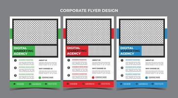 modelo de design de folheto de negócios vetor