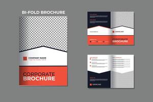 modelo de design de brochura corporativa bifold vetor