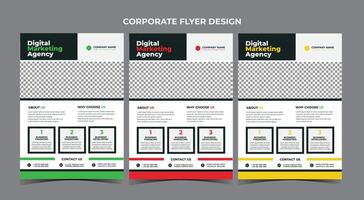 modelo de design de folheto de negócios vetor