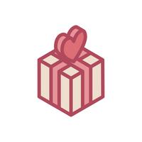 Ilustração, de, valentine&#39;s, ícones vetor