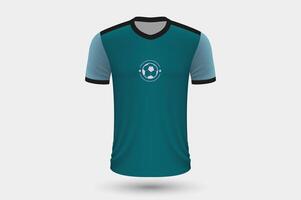 realista futebol camisa Alemanha casa jérsei modelo para futebol kit. vetor