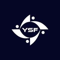 ysf plano contabilidade logotipo Projeto em branco fundo. ysf criativo iniciais crescimento gráfico carta logotipo conceito. ysf o negócio finança logotipo Projeto. ysf logotipo, ysf ícone, ysf carta, ysf plano, ysf monograma vetor