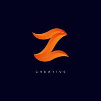 carta z com bolha, inicial carta logotipo para seu companhia nome, alfabeto logotipo modelo pronto para usar, moderno inicial logotipo. vetor pró