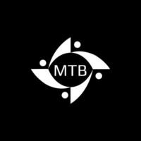 mtb logotipo. m t b Projeto. branco mtb carta. mtb, m t b carta logotipo Projeto. inicial carta mtb ligado círculo maiúscula monograma logotipo. m t b carta logotipo vetor Projeto. topo logotipo, a maioria recente, destaque