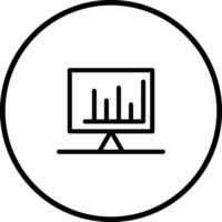 ícone de vetor de gráfico de barras verificado