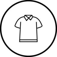 ícone de vetor de camisa polo