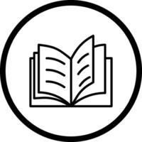 ícone de vetor de livro aberto