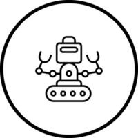 industrial robô Eu vetor ícone