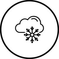 ícone de vetor de neve