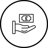 ícone de vetor de moeda libra