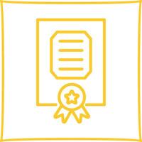 ícone de vetor de certificado