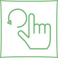 ícone de vetor de gestos