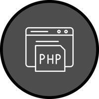 ícone do vetor php