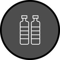garrafa no ícone de vetor de água