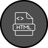 ícone do vetor html