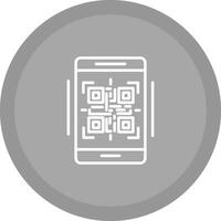 ícone de vetor de código qr