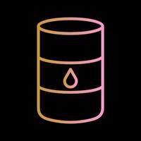 ícone de vetor de barril de petróleo