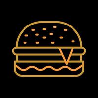 ícone de vetor de hambúrguer