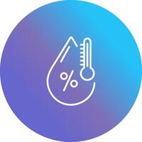 ícone de vetor de umidade