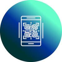 ícone de vetor de código qr