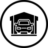 ícone de vetor de garagem