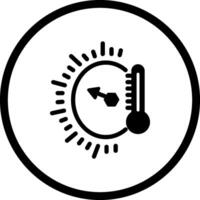 ícone de vetor indicador de temperatura