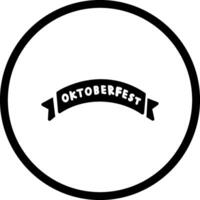 ícone de vetor de banner da oktoberfest