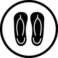 ícone de vetor de chinelos