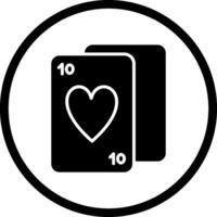 ícone de vetor de baralho de cartas